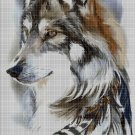 Wolf art 2 cross stitch pattern in pdf DMC