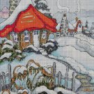 Winter cottage  cross stitch pattern in pdf DMC
