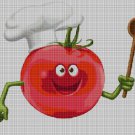 Tomato cross stitch pattern in pdf DMC