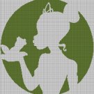 The Princess and the Frog2 silhouette cross stitch pattern in pdf