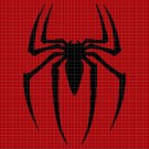 Spider  silhouette cross stitch pattern in pdf