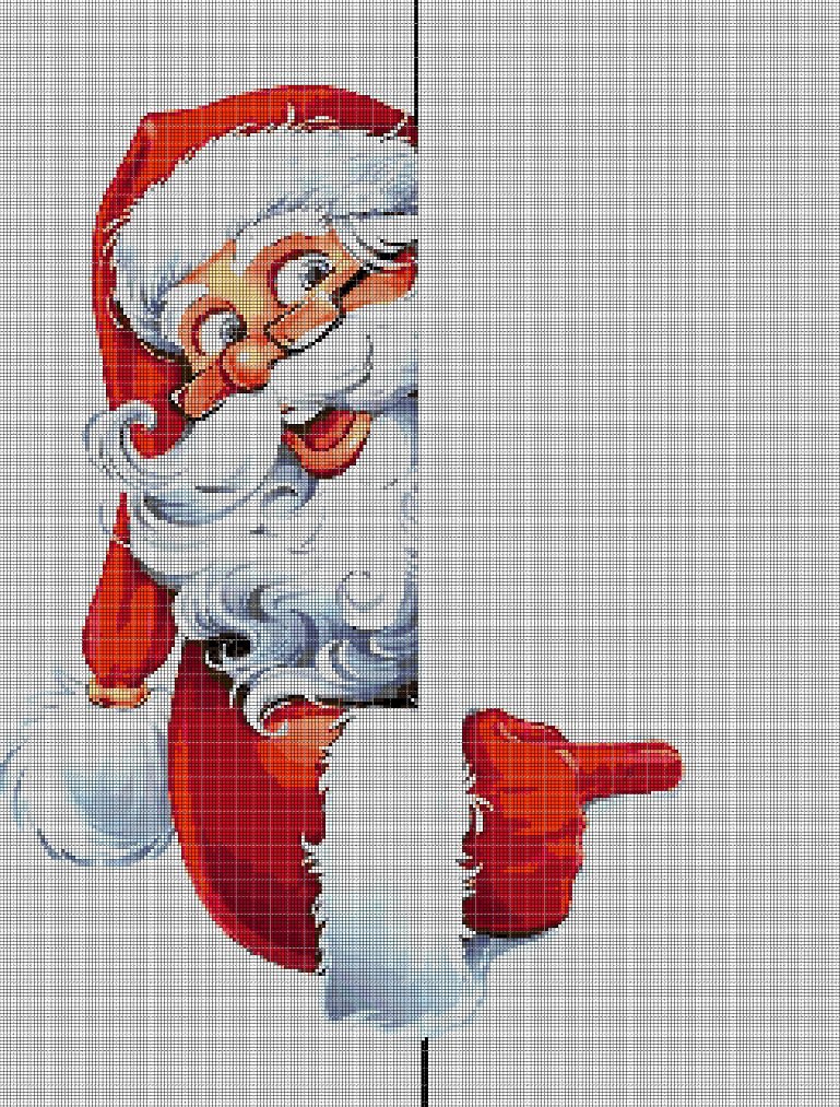 Christmas greeting card 2 cross stitch pattern in pdf DMC