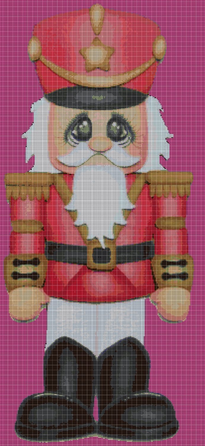 Christmas Nutcracker cross stitch pattern in pdf DMC