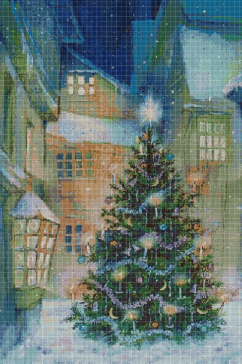 Christmas vibe cross stitch pattern in pdf DMC