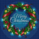 Christmas wreath 2 cross stitch pattern in pdf DMC