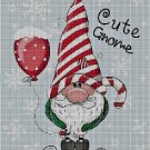Cute gnome cross stitch pattern in pdf DMC