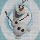 Olaf cross stitch pattern in pdf DMC