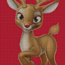 Rudolph 2 cross stitch pattern in pdf DMC