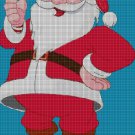 Santa Claus cross stitch pattern in pdf DMC