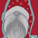 Santa gnome cross stitch pattern in pdf DMC