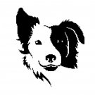 Dog head silhouette cross stitch pattern in pdf