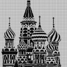 Moscow silhouette cross stitch pattern in pdf