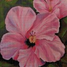 Flower art cross stitch pattern in pdf DMC
