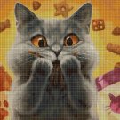 Gourmand kitty cross stitch pattern in pdf DMC