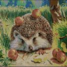 Hedgehog cross stitch pattern in pdf DMC