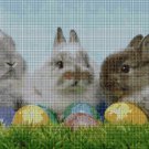 Easter Bunnies cross stitch pattern in pdf DMC