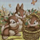 Easter Rabbit 2 cross stitch pattern in pdf DMC