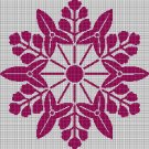 Flower vector graphic 1 silhouette cross stitch pattern in pdf