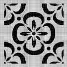 Black and blue silhouette cross stitch pattern in pdf