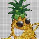 Ananas cross stitch pattern in pdf DMC