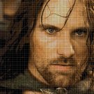 Aragorn cross stitch pattern in pdf DMC