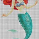 Ariel cross stitch pattern in pdf DMC