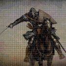 Armored Knight cross stitch pattern in pdf DMC