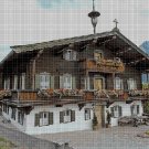 Austrian house cross stitch pattern in pdf DMC