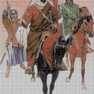Berber Warriors cross stitch pattern in pdf DMC