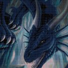 Blue Dragon 2 cross stitch pattern in pdf DMC