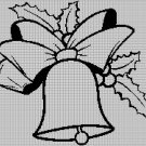 Christmas Bell 2 silhouette cross stitch pattern in pdf