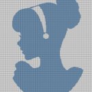 Cinderella1 silhouette cross stitch pattern in pdf