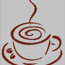 Coffee1 silhouette cross stitch pattern in pdf