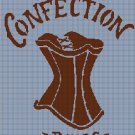 Confection Paris silhouette cross stitch pattern in pdf
