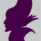 Demona silhouette cross stitch pattern in pdf
