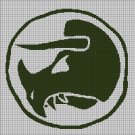 Dinobots silhouette cross stitch pattern in pdf