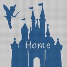 Disney Castle Home silhouette cross stitch pattern in pdf