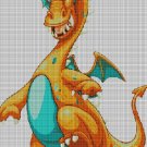 Cartoon dragon cross stitch pattern in pdf DMC
