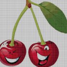 Cherry cross stitch pattern in pdf DMC