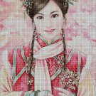 Chinese beauty 2 cross stitch pattern in pdf DMC