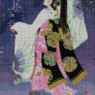 Chinese woman cross stitch pattern in pdf DMC