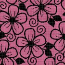 Flower motif silhouette cross stitch pattern in pdf