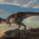 Tigersaurus rex cross stitch pattern in pdf DMC