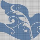 Dove1 silhouette cross stitch pattern in pdf