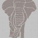 Elephant 2 silhouette cross stitch pattern in pdf