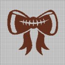 Football girl silhouette cross stitch pattern in pdf