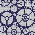 Gears 3 silhouette cross stitch pattern in pdf