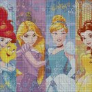 Disney Princess 2 cross stitch pattern in pdf DMC
