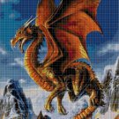 Dragon 2 cross stitch pattern in pdf DMC
