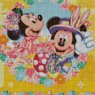 Easter Minnie and Mickey cross stitch pattern in pdf DMC